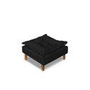 Ver imagem 5 de Poltrona Confortável para Amamentação com Puff Fibras Macias Preto