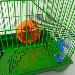 Gaiola Hamster 3 Andares Colorida com Casa Tubos e Rodinha - Verde - 7