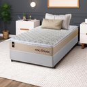 Ver imagem 1 de Cama Box Solteiro Alford com Colchão Molas Ensacadas 88x188x66 Bege