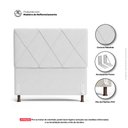 Ver imagem 3 de Cabeceira Cama Box Casal Queen Size Mel 160cm com Frame Sintético Branco - Desk Design
