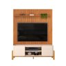 Bancada Cher e Painel Trento para Tv até 65 Polegadas 183x240cm Off White Freijó- Mabe Magazine - 2
