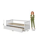 Ver imagem 3 de Sofá Cama de Madeira com Cama Auxiliar de Solteiro Woodstore