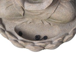 Fonte de Aguá Buda Flor de Lotus Cascata Decorativa Grande - 3