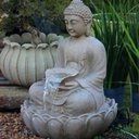 Ver imagem 4 de Fonte de Aguá Buda Flor de Lotus Cascata Decorativa Grande