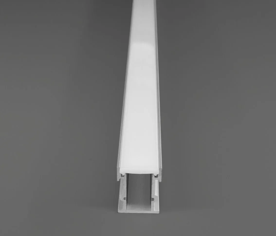 Ver imagem 7 de Perfil Fita Led Piso Solo 2 Metros 22x26mm Alumínio Difusor Fosco Ip65 R11