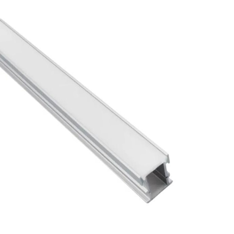 Perfil Fita Led Piso Solo 2 Metros 22x26mm Alumínio Difusor Fosco Ip65 R11