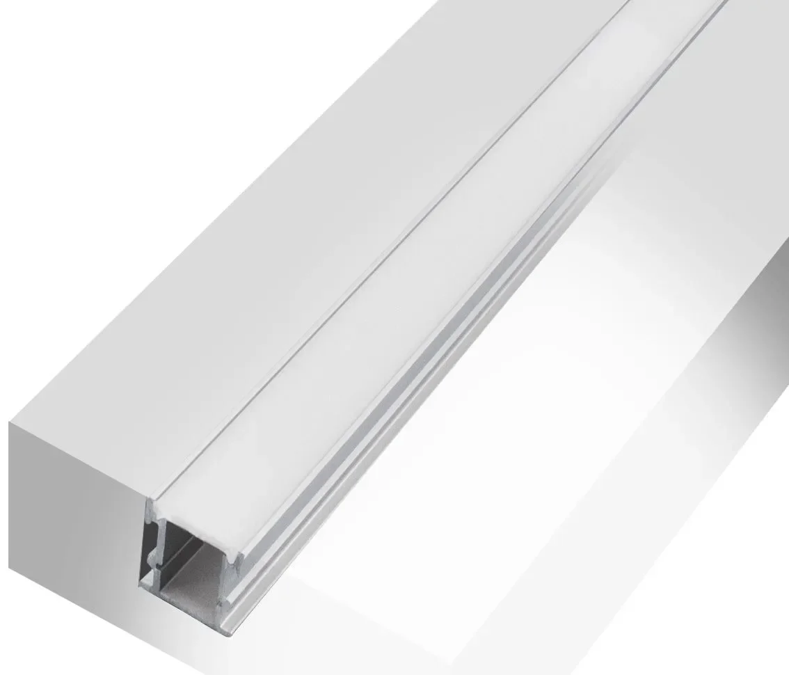 Ver imagem 4 de Perfil Fita Led Piso Solo 2 Metros 22x26mm Alumínio Difusor Fosco Ip65 R11