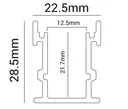 Ver imagem 5 de Perfil Fita Led Piso Solo 2 Metros 22x26mm Alumínio Difusor Fosco Ip65 R11