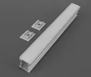 Ver imagem 3 de Perfil Fita Led Piso Solo 2 Metros 22x26mm Alumínio Difusor Fosco Ip65 R11