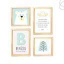 Ver imagem 1 de 4 Quadros Decorativos Infantil Escandinavo Urso da Montanha:pinus
