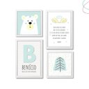 Ver imagem 4 de 4 Quadros Decorativos Infantil Escandinavo Urso da Montanha:pinus