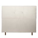 Ver imagem 2 de Cabeceira Cama Box Queen Poliana 160 Cm Suede Bege Claro - MV Estofados Shop