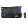 Teclado e Mouse Usb 5+ Gamer Star 2.0 Preto/verde - 1