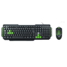 Teclado e Mouse Usb 5+ Gamer Star 2.0 Preto/verde - 2
