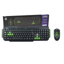 Ver imagem 1 de Teclado e Mouse Usb 5+ Gamer Star 2.0 Preto/verde