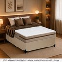 Ver imagem 6 de Cama Box Casal Suede + Colchão Molas Ensacadas Royal Sleep Bioclassic 138cm - Suporta até 120 kg