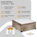 Ver imagem 4 de Cama Box Casal Suede + Colchão Molas Ensacadas Royal Sleep Bioclassic 138cm - Suporta até 120 kg