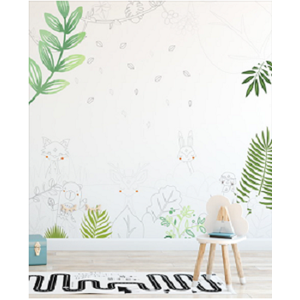 Papel de Parede Safári Folhas 320x175