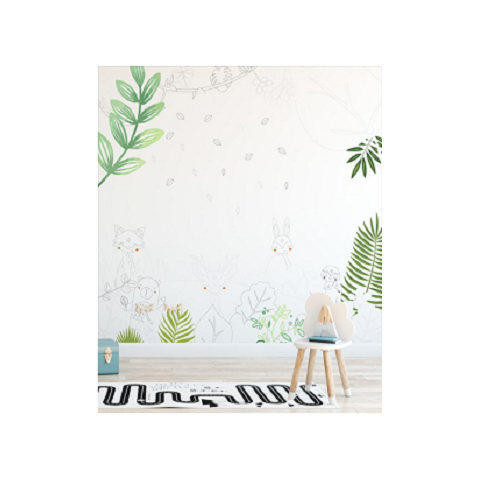 Papel de Parede Safári Folhas 320x175