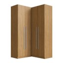 Ver imagem 2 de Guarda Roupa Modulado 100% MDF 3 Peças com Canto Reto 4 Portas Integrato Freijó