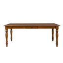 Ver imagem 2 de Mesa de Jantar ou Cozinha 180cm em Madeira Maciça com Gaveta e Pés Torneados – Made Wood