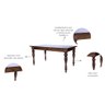 Mesa de Jantar Wood com Gaveta e Pés Torneados Madeira Maciça 180cm de Comprimento X 90cm de Largura - 5