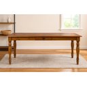 Ver imagem 1 de Mesa de Jantar ou Cozinha 180cm em Madeira Maciça com Gaveta e Pés Torneados – Made Wood