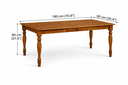 Ver imagem 5 de Mesa de Jantar ou Cozinha 180cm em Madeira Maciça com Gaveta e Pés Torneados – Made Wood