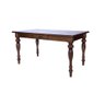 Mesa de Jantar Wood com Gaveta e Pés Torneados Madeira Maciça 180cm de Comprimento X 90cm de Largura - 2
