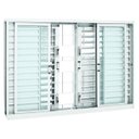 Ver imagem 1 de Janela Veneziana Aço Multiflex 6 Folhas com Grade Quadriculada Prátika Sasazaki 100x150cm