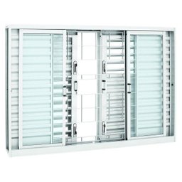 Janela Veneziana Aço Multiflex 6 Folhas com Grade Quadriculada Prátika Sasazaki 100x150cm - 1 Janela Veneziana Aço Multiflex 6 Folhas com Grade Quadriculada Prátika Sasazaki 100x150cm - 1