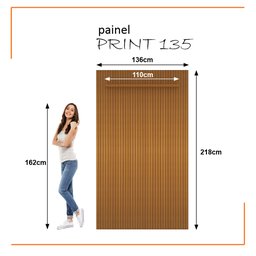 Painel Ripado 3d para Tv até 55 Polegadas Print 135cm - 8