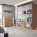 Ver imagem 2 de Guarda-roupa Casal Aurora 6 Portas 2 Gavetas com Cômoda 1 Portas 5 Gavetas Demolição - Panorama Móve