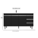 Ver imagem 3 de Balcão de Cozinha Andreia S/ Tampo 150cm -ajl