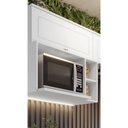 Ver imagem 1 de Armário Aéreo 80cm com Nicho para Microondas 1 Porta Basculante Americana Henn
