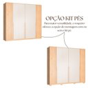 Ver imagem 7 de Guarda-Roupa Casal 6 Portas Marseille Bege/Carvalho Nature/Off White