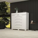 Ver imagem 1 de Cômoda Turquia 100% Mdf Linhamobília Branco