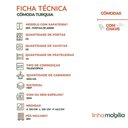 Ver imagem 5 de Cômoda Turquia 100% Mdf Linhamobília Branco