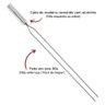 Espeto Duplo para Churrasco de Inox - Kit C/5 Espetos - 3