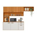 Ver imagem 5 de Cozinha Completa 1.8 Manu 5p Susp. Freijo C/ Off White Ripado 3d Poliman