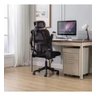 Cadeira De Escritório Veneza Blidshop  Ergonômica Giratória Home Office 120kg - Preta - 3