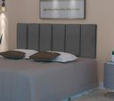 Ver imagem 1 de Cabeceira Elegante para Cama Box Dubai 200cm Grafite Suede