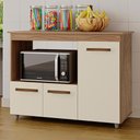 Ver imagem 2 de Balcao Multiuso Forno 3p 114 Cm Liza Savana Off White Mobbs