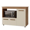 Ver imagem 1 de Balcao Multiuso Forno 3p 114 Cm Liza Savana Off White Mobbs