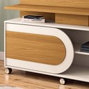 Ver imagem 4 de Estante de Tv 55 Pol 136cm Nami Cinamomo/off White H01 - D’Rossi