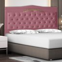 Ver imagem 2 de Cabeceira de Cama Box Madri Casal 140 Cm Suede Rosa Bebê Ec Móveis
