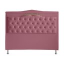 Ver imagem 1 de Cabeceira de Cama Box Madri Casal 140 Cm Suede Rosa Bebê Ec Móveis