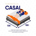 Ver imagem 7 de Conjunto Box Baú Cinza Mali Bege Molas Ensacadas Casal 138x188x77 - King House
