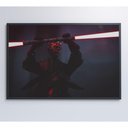 Ver imagem 4 de Quadro Darth Maul 60x40 Cm Vidro Impresso