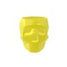 Caveira Geometrica - Vaso Cactos ou Suculentas:Amarelo - 1